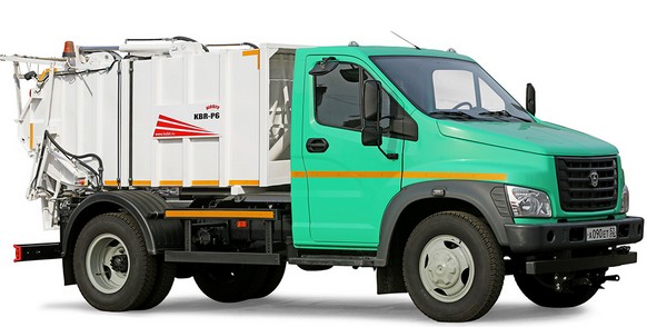 «Группа ГАЗ» представила новую модель специальной техники, созданную на базе грузового автомобиля «ГАЗон NEXT», –  мусоровоз с задней загрузкой.